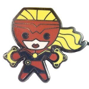 Disney Captain Marvel Trading Pin Avenger Kawaii Art Brooch Lapel Pin Badge Pin